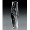 Diamond Cut Tower Crystal Award (2 1/2"x12"x2 1/2")